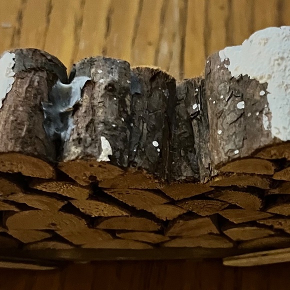 Set of 4 Dept. 56 Village Accessories. Stop Signs, Parking Meters, Trees, Logs - Picture 10 of 11